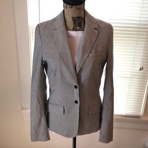 Cotton Striped Blazer Blue White